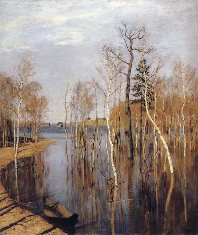 Levitan, Isaak Spring-inundation oil painting picture